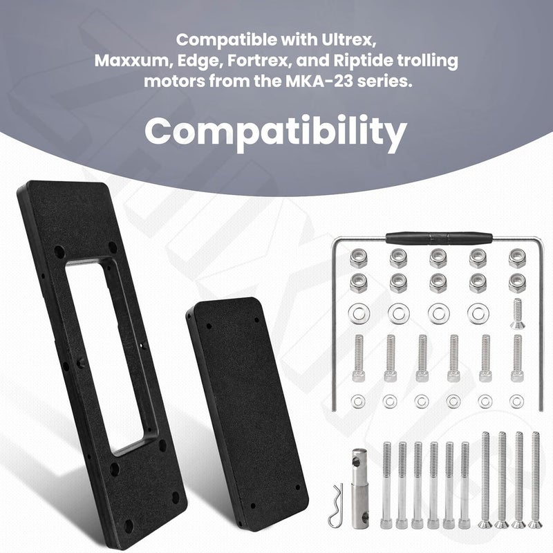 ZHIXING 1854023 MKA-23 Composite Quick Release Bracket Compatible with Ul-trex, Maxx-um, Ed-ge, Fortr-ex, Ripti-de Trolling Motors with Accessories Easy to Remove and Install - Image 5